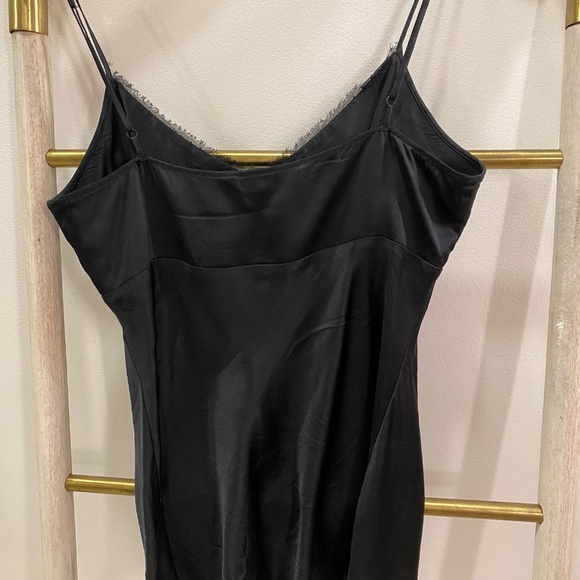 Express Design Studio Black Silk & Lace Stretch Camisole Top Size S - Picture 3 of 7
